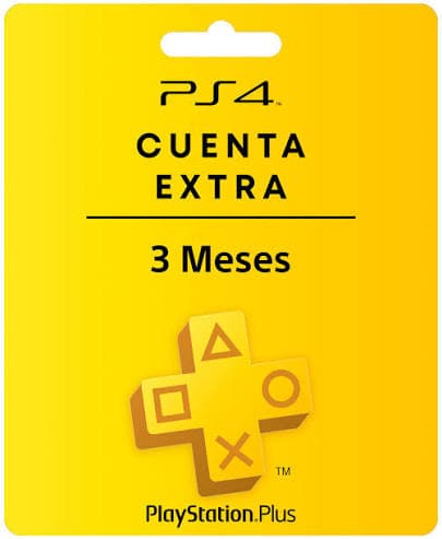 Portada de PSN PLUS EXTRA 3 MESES CUENTA PRINCIPAL PS4
