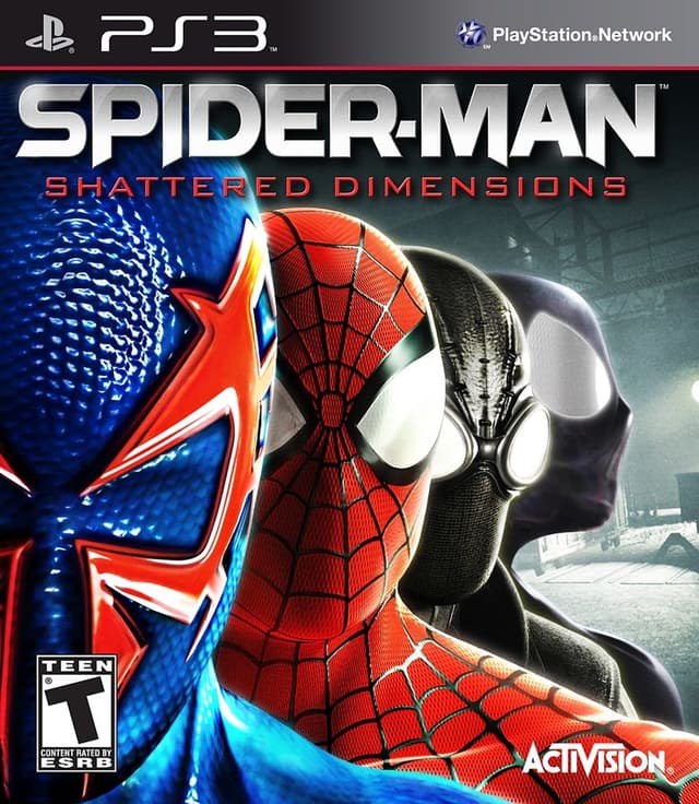 Portada de Spiderman shattered dimensions