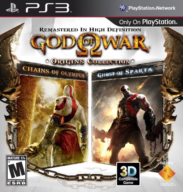 Portada de God of war origins collection (chains of Olympus + ghost of sparta)